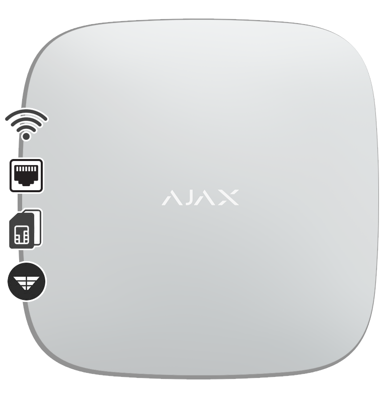 542a741c-4560-4939-a8fa-92fce56b0042 Ajax Κεντρική Μονάδα Wi-Fi Λευκό HUB 2 PLUS - Image 1