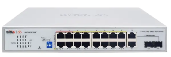 Wi-Tek Switch PoE 16 Θυρών WI-PCES218GF