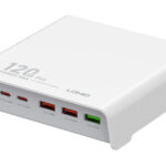 Σταθμός Φόρτισης 3x USB-C & 3x USB 120W PD/QC Λευκός LDNIO