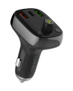 FM Transmitter & φορτιστής C704Q, 2x USB/1x USB-C, 36W, Bluetooth, μαύρο LDNIO