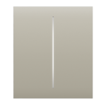 AJAX - CENTER BUTTON (2-GANG) IVORY