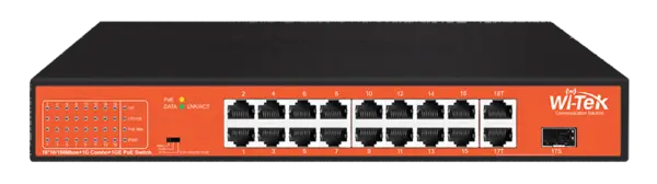 Wi-Tek Switch PoE 16 Θυρών WI-PS518GH