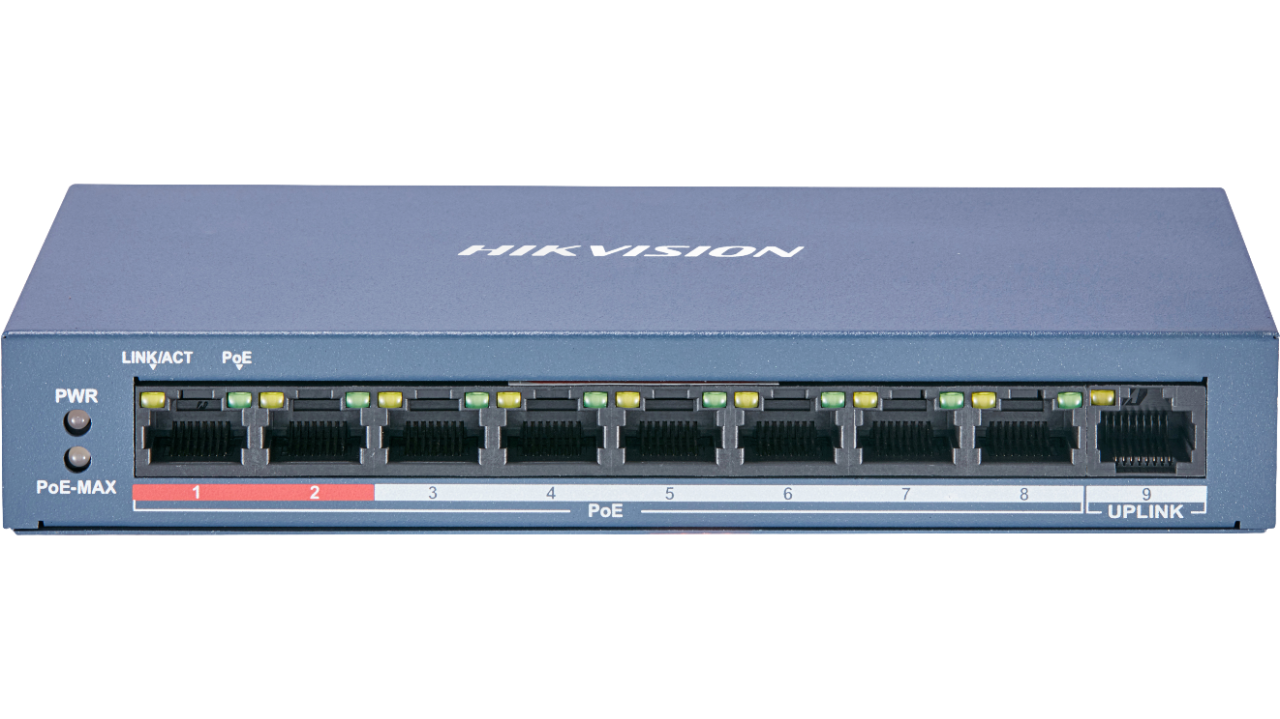 75766290-b00d-465a-ab99-1b6cc63d02df Hikvision Switch PoE 8 Θυρών DS-3E0109P-E/M(B) - Image 1