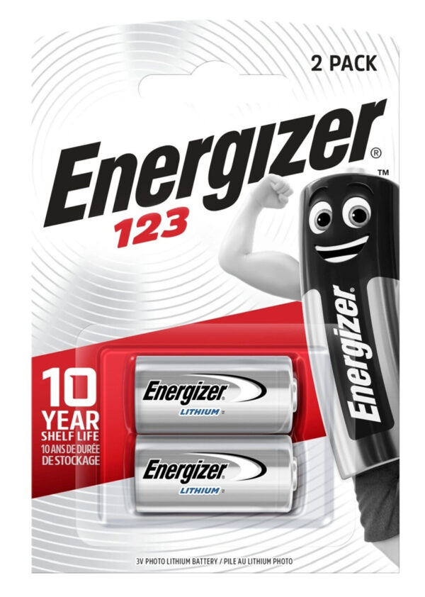 ENERGIZER μπαταρία λιθίου CR123A, 3V, 2τμχ