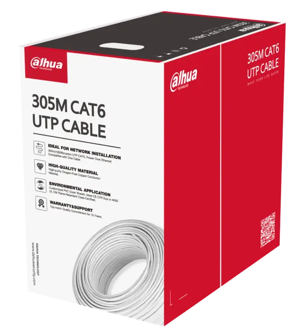 Dahua Καλώδιο Δικτύου UTP Cat.6 305m PFM920I-6UN-C