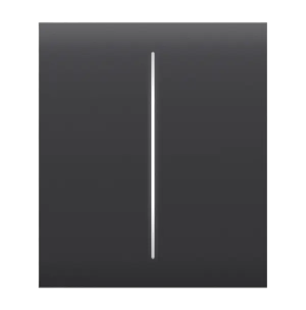 Ajax Πρόσοψη Διακόπτη CENTER BUTTON (2-GANG) GRAPHITE