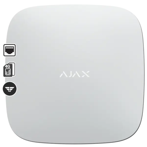 Ajax Κεντρική Μονάδα Ασύρματη Λευκό HUB 2 (4G)