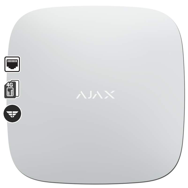8097a95d-d47f-4cc9-b625-d17733d6493a AJAX - HUB 2 (4G) WHITE - Image 1