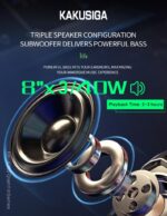 KK-8303 ΦΟΡΗΤΟ BLUETOOTH ΗΧΕΙΟ  3 x 8" - Image 2