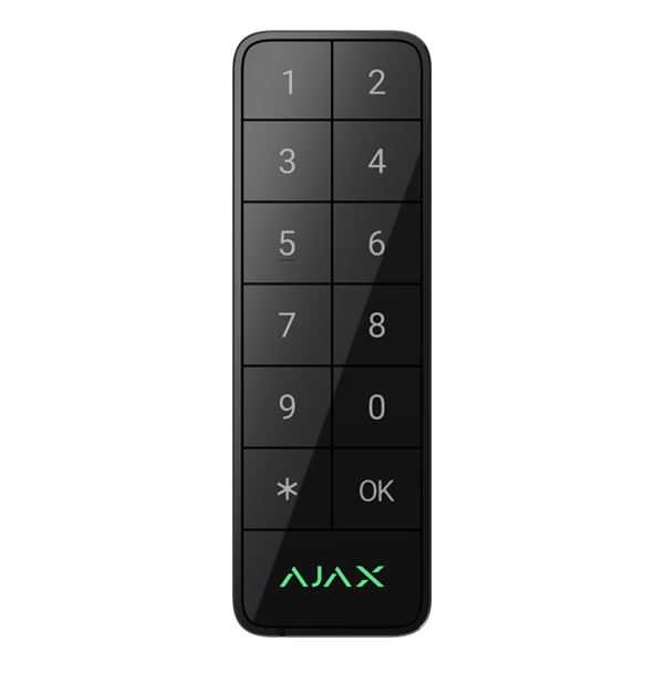 Ajax Πληκτρολόγιο Συναγερμού IP65 Μαύρο KEYPAD OUTDOOR FIBRA
