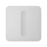 Ajax Πρόσοψη Διακόπτη Λευκό SOLO BUTTON (DIMMER)