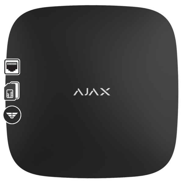 Ajax Κεντρική Μονάδα Ασύρματη Μαύρο HUB 2