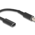 Καλώδιο τροφοδοσίας CAB-UC074, USB-C σε HP 7.4x5.0mm, μαύρο