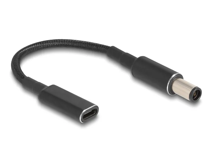 Καλώδιο τροφοδοσίας CAB-UC074, USB-C σε HP 7.4x5.0mm, μαύρο