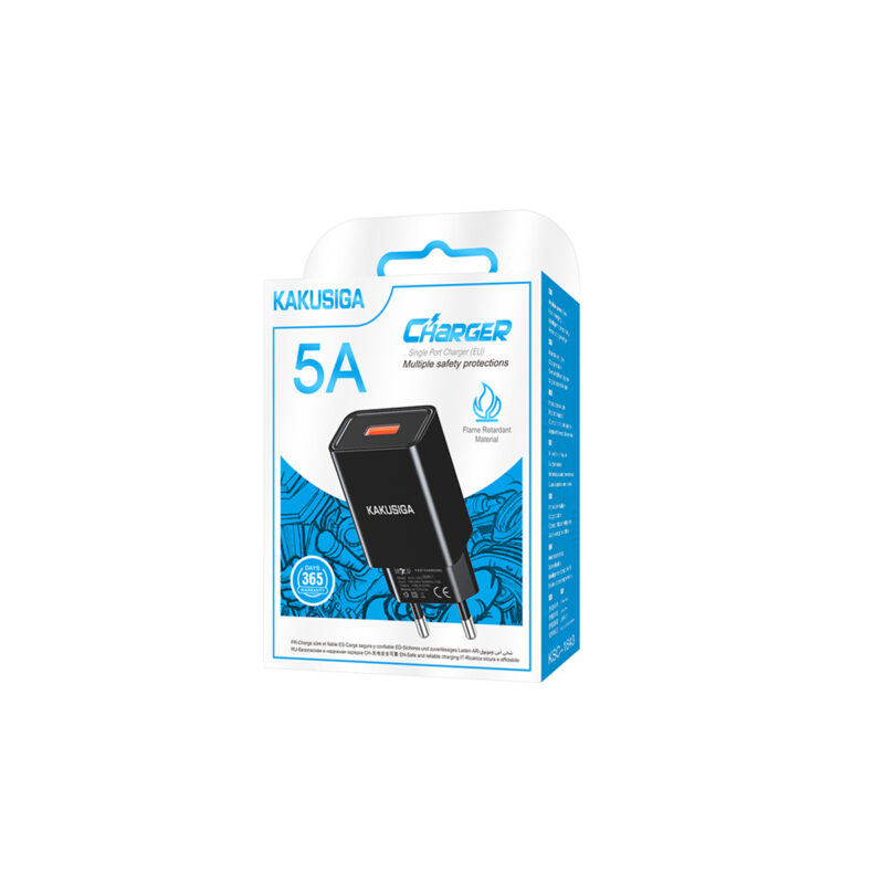 KSC-1643/B ΦΟΡΤΙΣΤΗΣ USB 5Α (ΜΑΥΡΟ ΧΡΩΜΑ) - Image 2