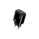 KSC-1665/B ΦΟΡΤΙΣΤΗΣ USB 2ΘΥΡΕΣ 5Α (ΜΑΥΡΟ ΧΡΩΜΑ)