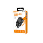 KSC-1685 Φορτιστής 30W+3.0 USB-TYPE C ΕΝΔΕΙΞΗ LED (ΜΑΥΡΟ ΧΡΩΜΑ) - Image 2