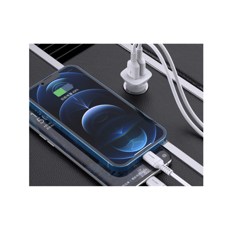 KSC-854/B ΦΟΡΤΙΣΤΗΣ ΑΥΤ/ΤΟΥ 2.4A  2ΘΥΡΕΣ USB ΣΕ TYPE C (ΜΑΥΡΟ ΧΡΩΜΑ) - Image 3