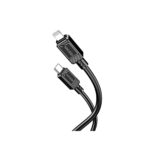 KSC-993/B ΚΑΛΩΔΙΟ CHARGING DATA TYPE C - LIGHTNING 30W (ΜΑΥΡΟ ΧΡΩΜΑ)