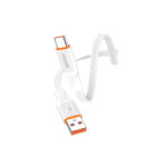 KSC-999/W ΚΑΛΩΔΙΟ ΠΛΑΚΕ USB ΣΕ TYPE C 1M PD30W (ΛΕΥΚΟ ΧΡΩΜΑ)