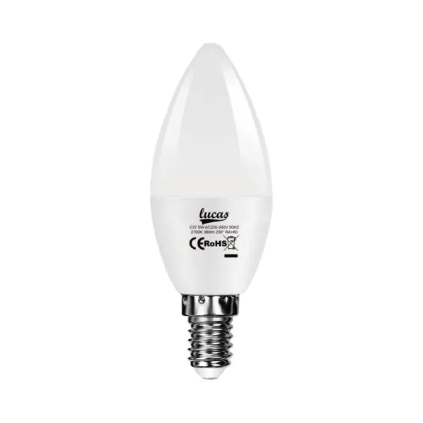 Λάμπα LED Κερί 5W E14 2700K 400Lm LUCAS
