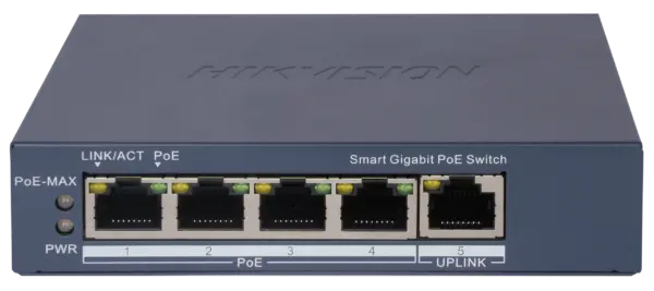 Hikvision Switch PoE 4 Θυρών DS-3E1505P-EI