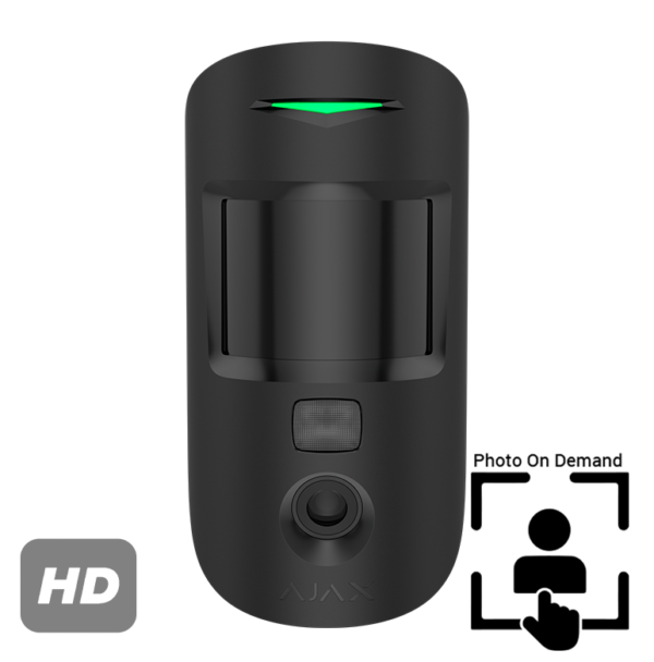 Ajax Ανιχνευτής Κίνησης Ασύρματος Μαύρο MOTION CAM SUPERIOR HD (PhOD)
