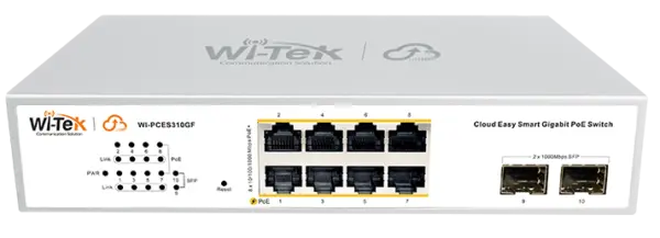Wi-Tek Switch PoE 8 Θυρών WI-PCES310GF V2