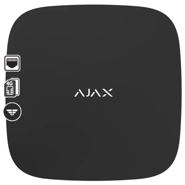 Ajax Κεντρική Μονάδα Ασύρματη Μαύρο HUB 2 (4G)