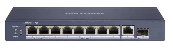 Hikvision Switch PoE 8 Θυρών DS-3E0510HP-E