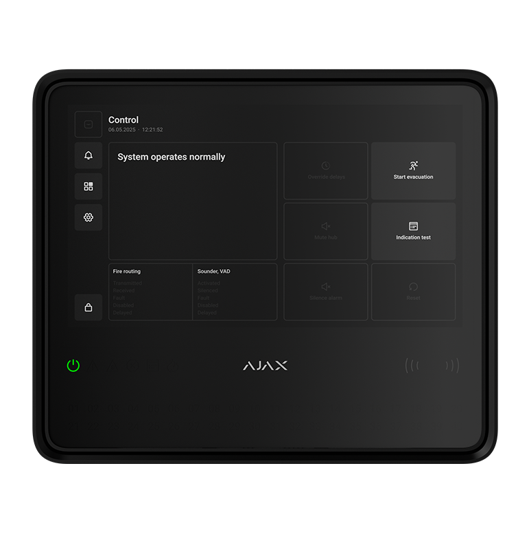 b65c1707-6f3c-4764-a270-cbd4331e74fd AJAX - EN54 FIRE HUB BLACK - Image 1