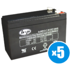 B&P - 5άδα Μπαταρίες 12V 7Ah