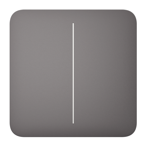 AJAX - SOLO BUTTON (2-GANG) GREY