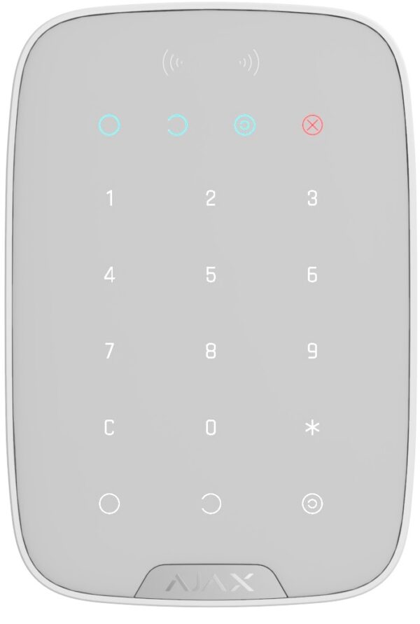 Ajax Πληκτρολόγιο Συναγερμού Ασύρματο Λευκό KEYPAD PLUS