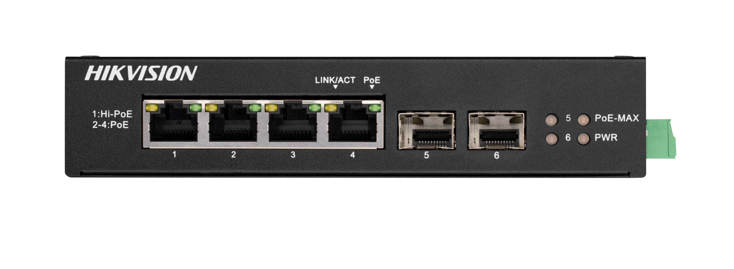 dfdbd2da-5306-4605-85be-e891647f60ae Hikvision Switch PoE 4 Θυρών DS-3T0506HP-E/HS - Image 1
