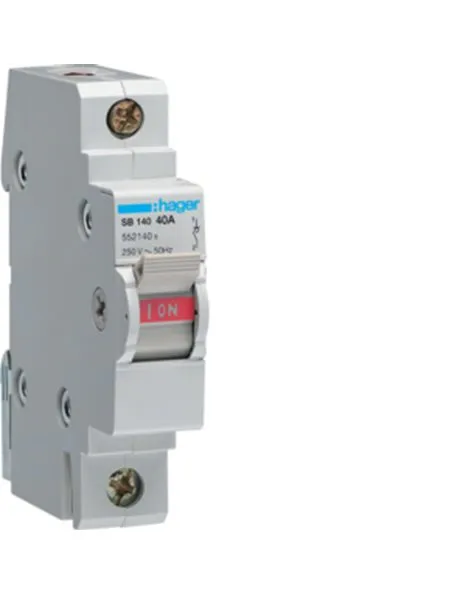 Ραγοδιακόπτης Hager 1P 40A 250V SBN140