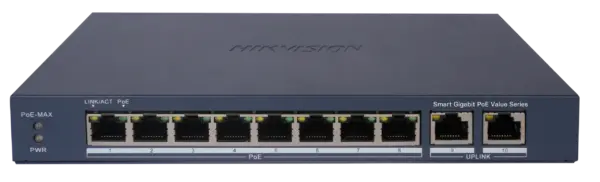 Hikvision Switch PoE 8 Θυρών DS-3E1510P-EI/M