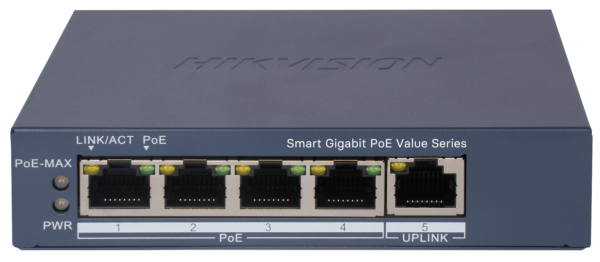 Hikvision Switch PoE 4 Θυρών DS-3E1505P-EI/M