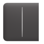 Ajax Πρόσοψη Διακόπτη Γκρι SIDE BUTTON (2-GANG)