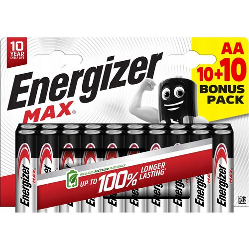 media-1780493419310 Energizer Max Αλκαλικές Μπαταρίες AA B20 - Image 1