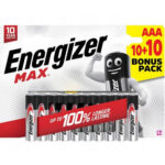 Energizer Max Alkaline AAA Battery B20