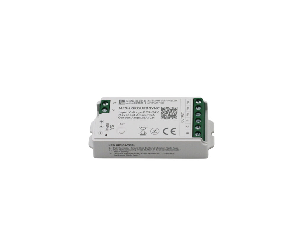 0 ΜΗΧΑΝΙΣΜΟΣ CONTROLLER TUYA SMART WiFi RGB 180W/12V 360W/24V 15A - Image 1