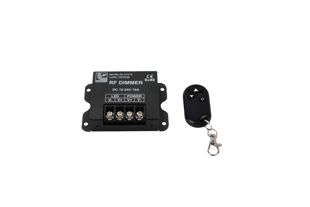 0 ΝΤΙΜΕΡ ΜΕ ΤΗΛ/ΡΙΟ ΓΙΑ ΤΑΙΝΙΑ LED ΜΟΝΟΧΡ. 12VDC120W 24VDC240W 10A - Image 1