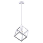 Φωτιστικό Κρεμαστό 1ΧΕ27 Cube Λευκό