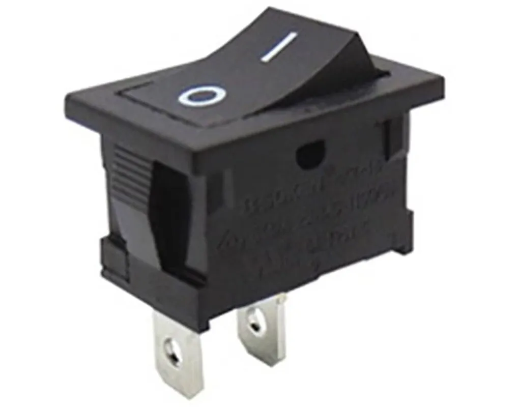 Διακόπτης Rocker Mini 2P On-Off 6A/250V Μαύρος RK2-16 EOL