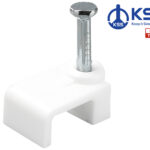 Στήριγμα Καλώδιο (Ροκά) Flat 5.5/15 Λευκό NF-0.7 KSS