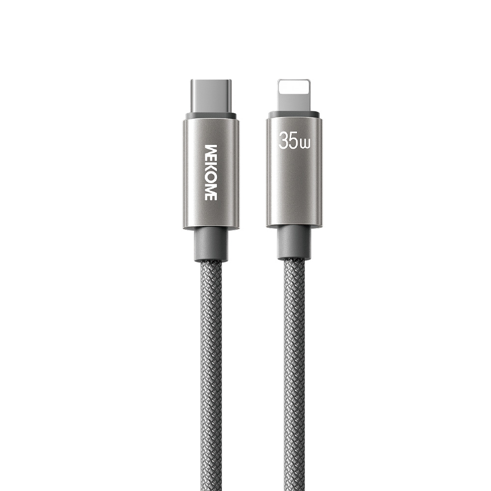 0284778.jpeg Καλώδιο Φόρτισης Lightning σε USB-C 1,2μ Γκρι WK WDC-65