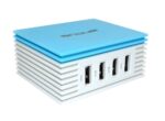 Φορτιστής Ταξιδίου Ancus Multi Charger 4 Usb 4.2A Λευκό - Μπλέ