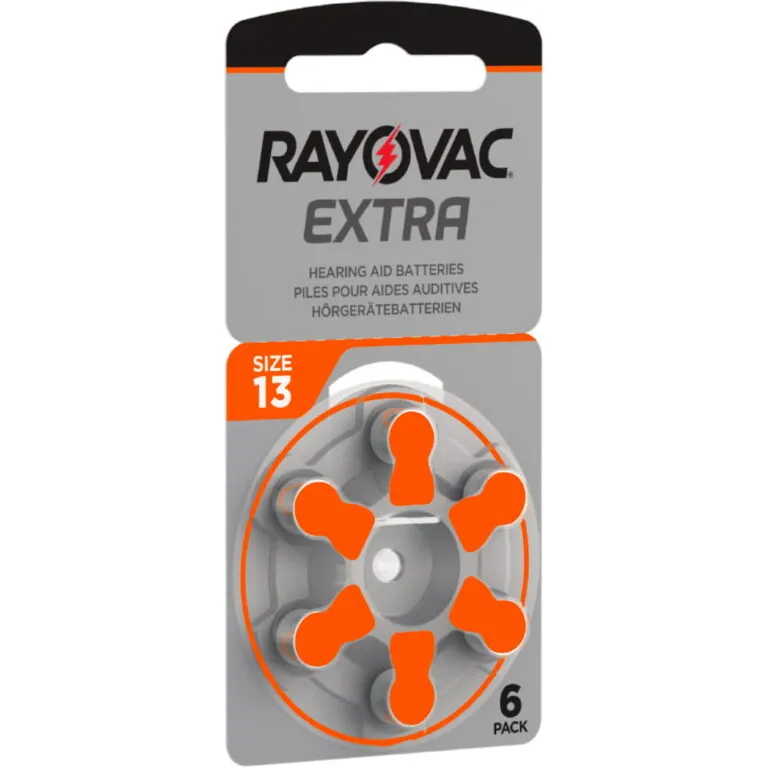 Μπαταρίες Ακουστικών Βαρηκοΐας Rayovac 13 Extra Advanced 1.45V Τεμ. 6