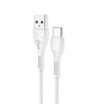 Καλώδιο Hoco X37 Cool Power USB σε USB-C Fast Charging 3.0A Λευκό 1m